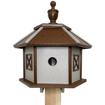 The "Prairie Pavilion" Three-Chamber Gazebo Birdhouse