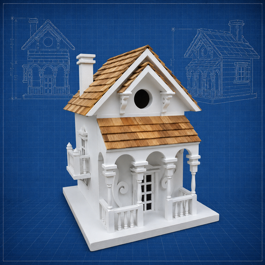 The ‘Harborlight Honeymoon’ Cottage Birdhouse