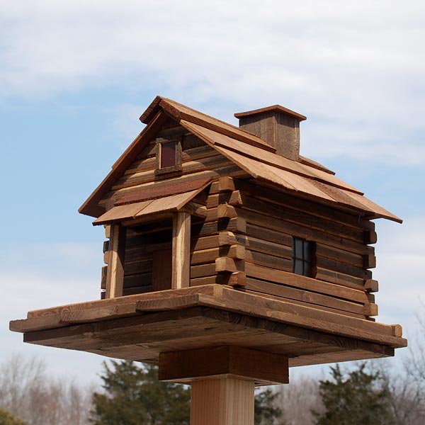 The "Timber Legacy" Estate Birdhouse & Feeder Matched Set