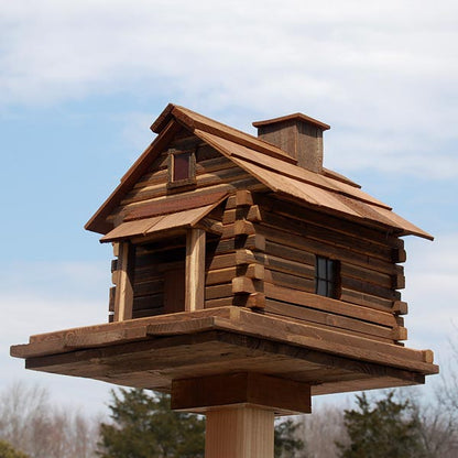 The "Timber Legacy" Estate Birdhouse & Feeder Matched Set