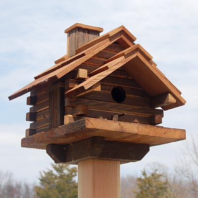 The "Timber Legacy" Estate Birdhouse & Feeder Matched Set