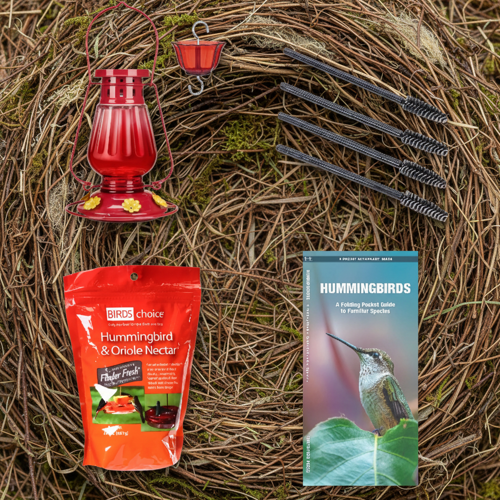 The 'Six-Bar' Ant-Proof Glass Hummingbird Feeder Kit