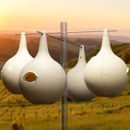 The 'Clutch' Martin Gourds | Wild Bird Lover's Two-Piece Crescent SREH Gourds, 4-Pack