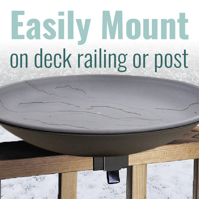 The "Perennial-Heat" Heated Bird Bath | 20-Inch Winter Bird Waterer | Heritage Farms