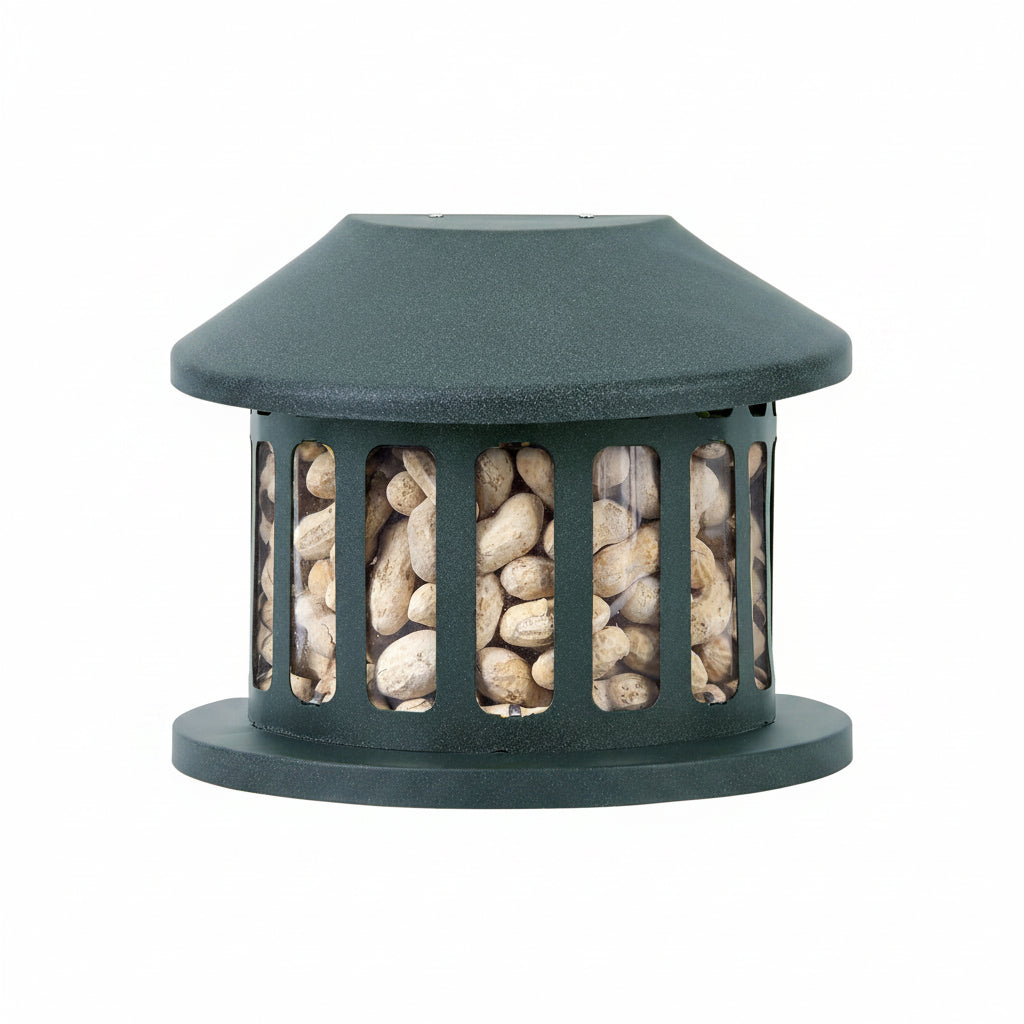 The 'Nut Shack' Squirrel Feeder | Heritage Farms Steel Squirrel Diner II Powder Coated Squirrel Feeder