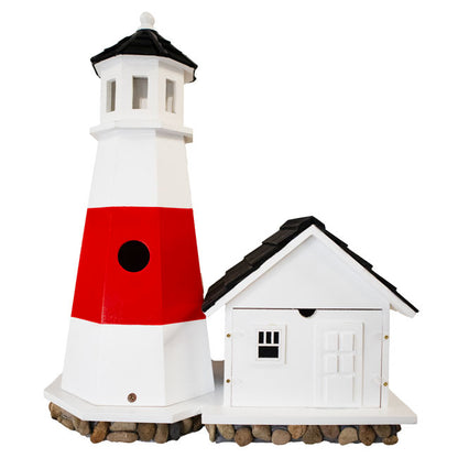 The “Grand Harbor Guardian” Lighthouse Birdhouse