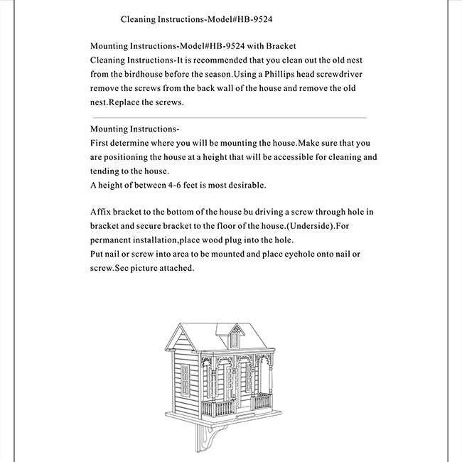 The “Gabled Grandeur” Cottage Birdhouse