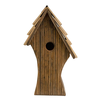 The "Whimsical Wave" Cypress Tree Swallow Birdhouse