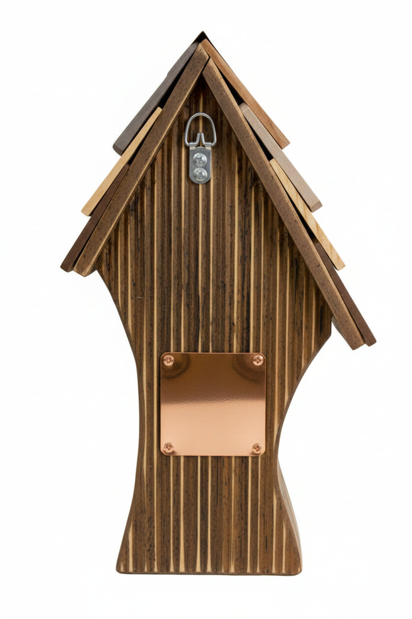 The "Whimsical Wave" Cypress Tree Swallow Birdhouse
