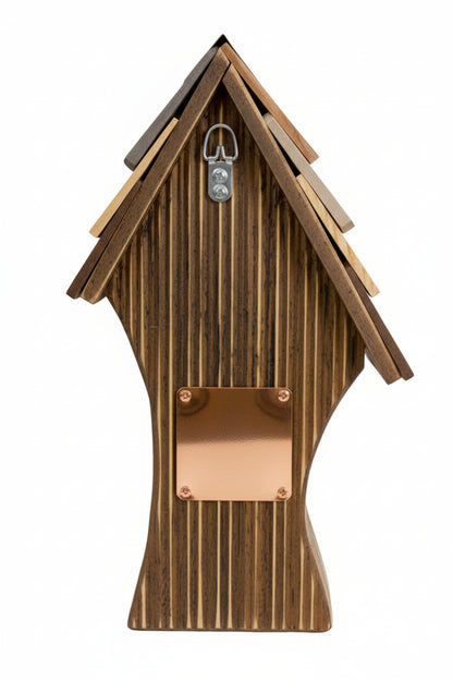 The "Whimsical Wave" Cypress Tree Swallow Birdhouse