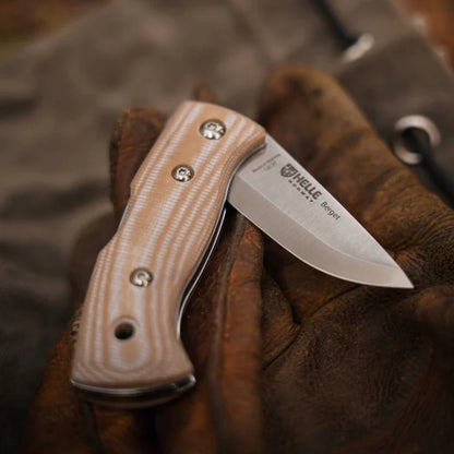 Helle Berget Micarta Lock-Back Folding Knife