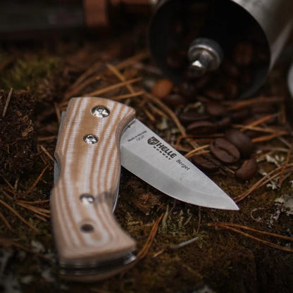 Helle Berget Micarta Lock-Back Folding Knife