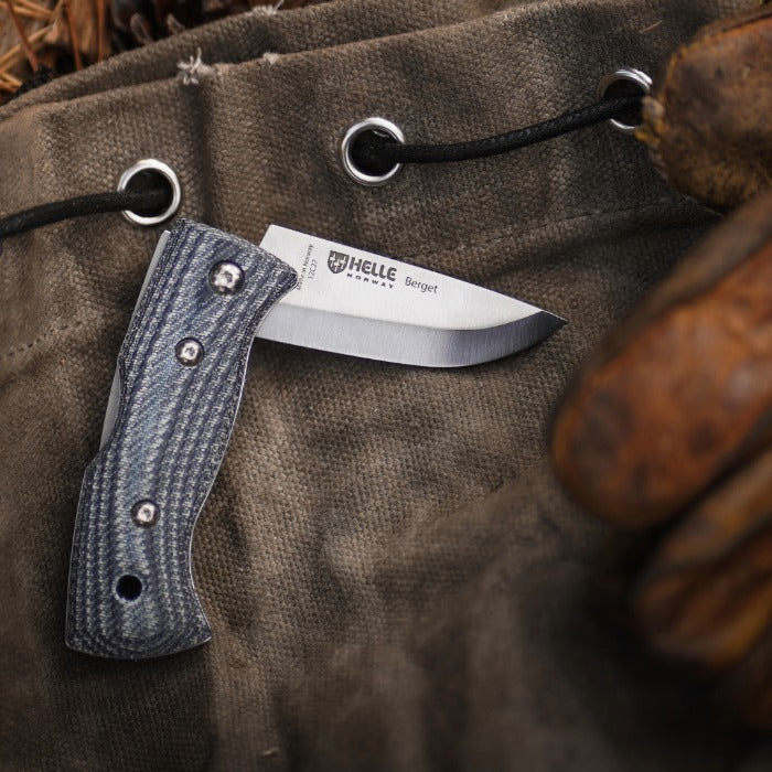 Helle Berget Micarta Lock-Back Folding Knife