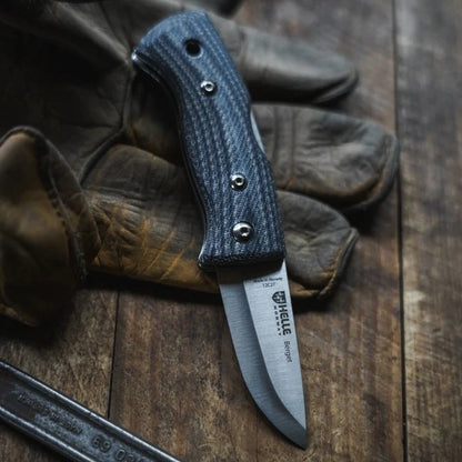 Helle Berget Micarta Lock-Back Folding Knife