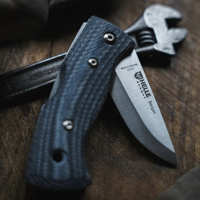 Helle Berget Micarta Lock-Back Folding Knife