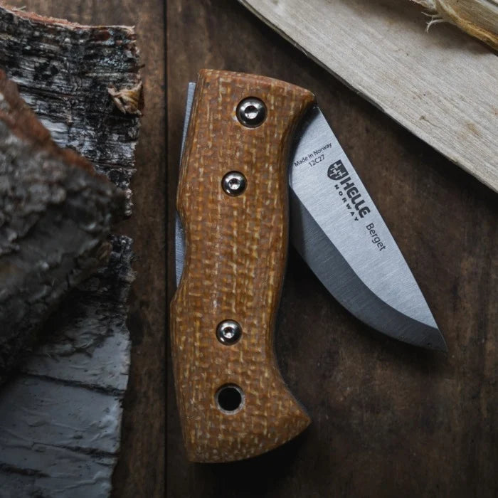 Helle Berget Micarta Lock-Back Folding Knife
