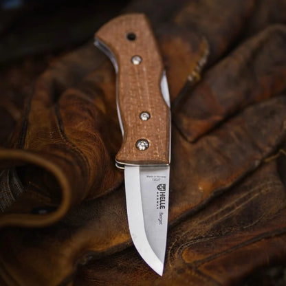 Helle Berget Micarta Lock-Back Folding Knife
