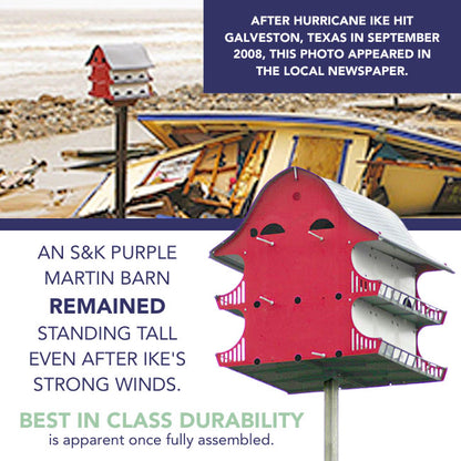 The 'Hub' Hanging Gourd Bracket | S&K Manufacturing 6-Gourd Purple Martin Pole Attachment