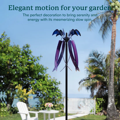 The 'Amethyst Falls' Kinetic Wind Spinner