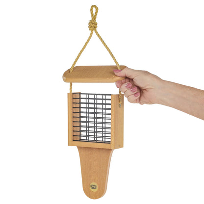 The 'Grange' Suet Feeder with Tail Prop | Birds Choice Recycled Poly Farmhouse Suet Station