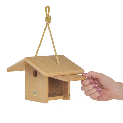 The "Twin-Home" Modern Farmhouse Wren House | 2-Pack Hanging Chickadee Nesting Box Bird House | Birds Choice