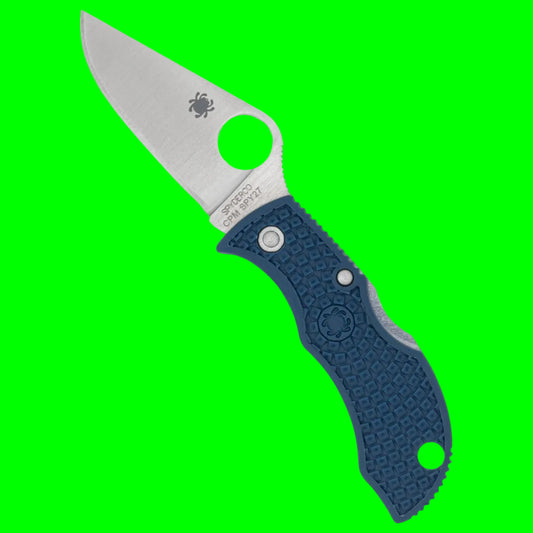 Spyderco Manbug® CPM SPY27® Folding Knife | MPCBL | Cobalt Blue FRN | Keychain Field Instrument