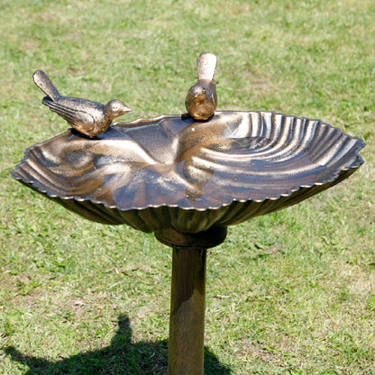 The 'Four Seasons Basin' Bird Bath & Winter De-Icer Set