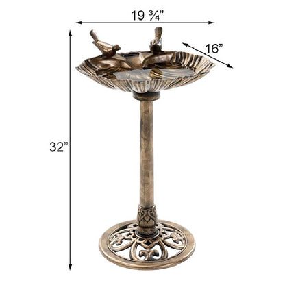 The 'Four Seasons Basin' Bird Bath & Winter De-Icer Set