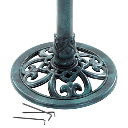 The "Emerald Lagoon" Bird Bath | High-Utility Standing Bird Waterer | Nestera
