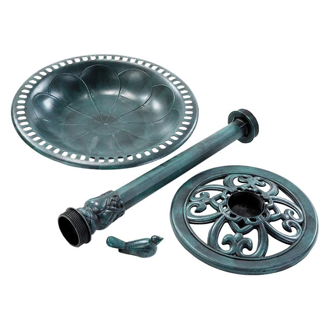 The "Emerald Lagoon" Bird Bath | High-Utility Standing Bird Waterer | Nestera
