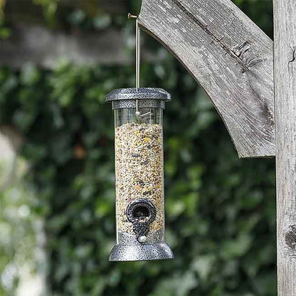 The 'Silver Supper' Curated Tube Bird Feeder Set