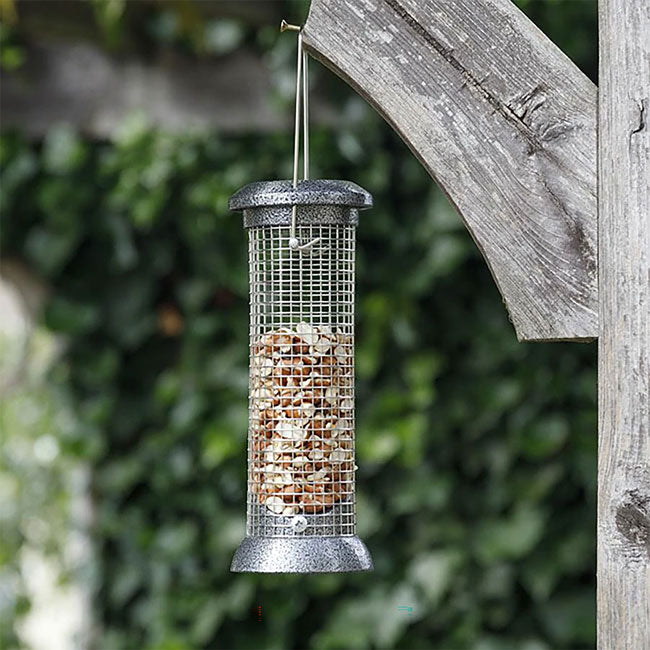 The 'Silver Supper' Curated Tube Bird Feeder Set