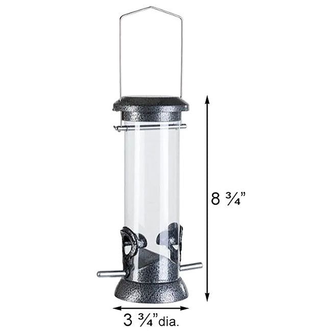 The 'Silver Supper' Curated Tube Bird Feeder Set