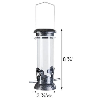 The 'Silver Supper' Curated Tube Bird Feeder Set