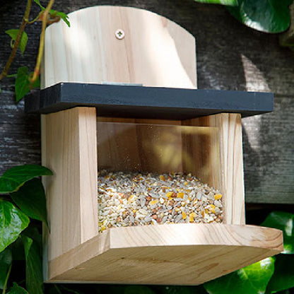 The 'Snackle Box Combo' Squirrel Feeder & Seed Bundle | Nestera Cedar Squirrel Feeder with Premium Wild Bird Seed Blend