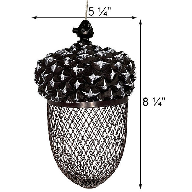 The 'Appetizer Acorn' Artisan Bird Feeder with Bird Food