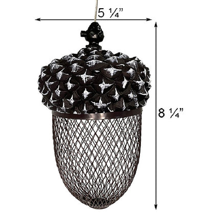 The 'Appetizer Acorn' Artisan Bird Feeder with Bird Food