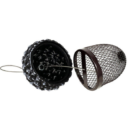 The 'Appetizer Acorn' Artisan Bird Feeder with Bird Food