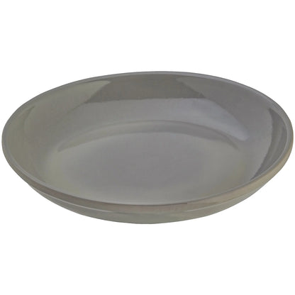 The "Zanesville" Ceramic Bird Bath | 17-Inch Locking Stone Garden Basin | Ohio Stoneware