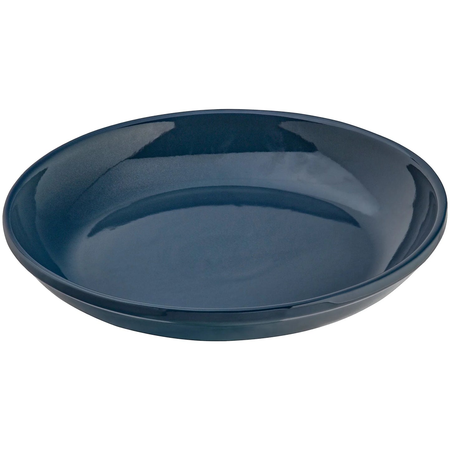 The "Zanesville" Ceramic Bird Bath | 17-Inch Locking Stone Garden Basin | Ohio Stoneware