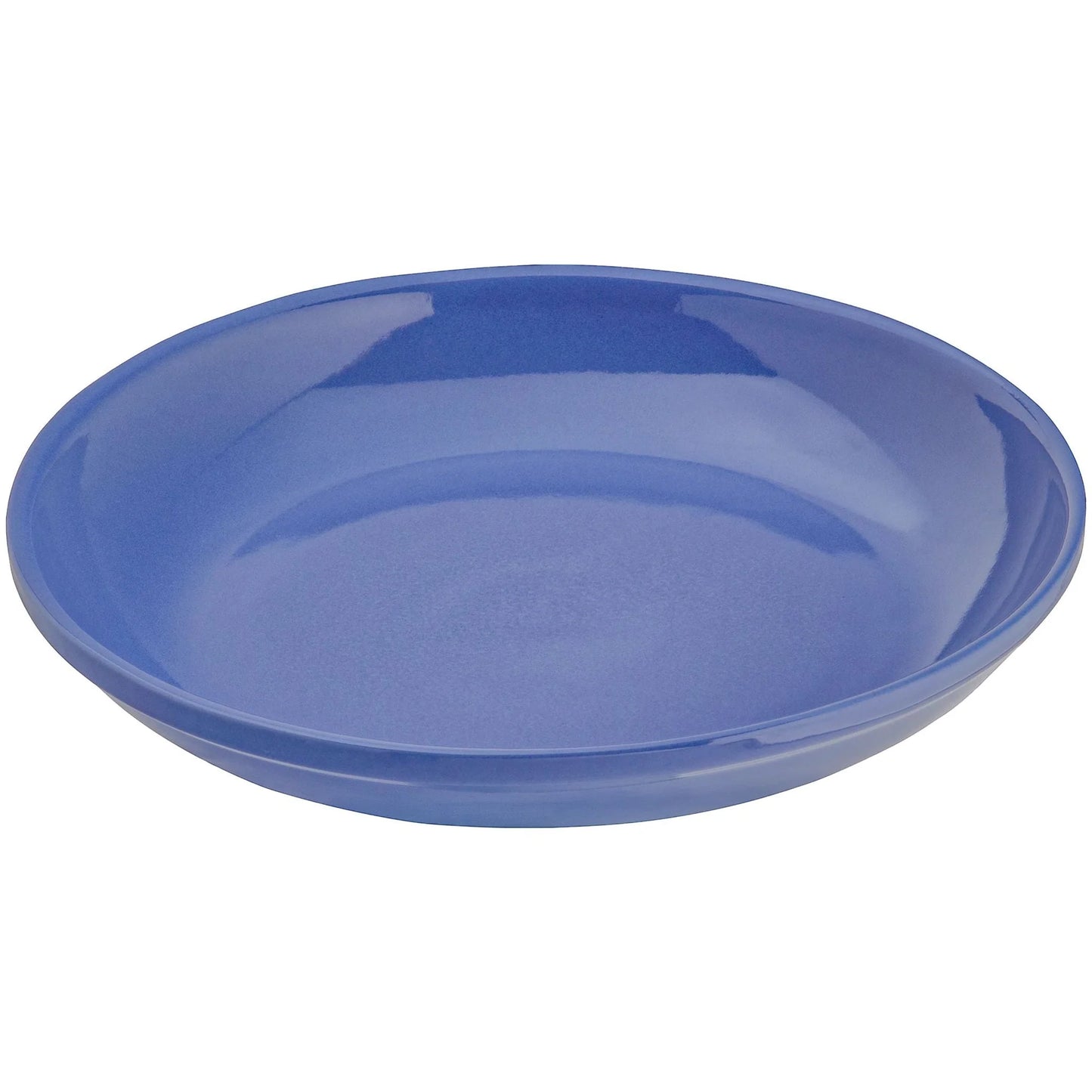The "Zanesville" Ceramic Bird Bath | 17-Inch Locking Stone Garden Basin | Ohio Stoneware