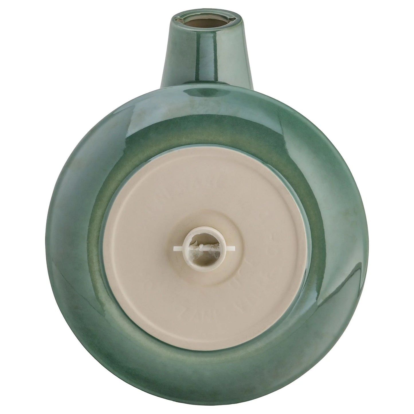 The "Zanesville" Ceramic Bird Bath | 17-Inch Locking Stone Garden Basin | Ohio Stoneware