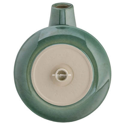 The "Zanesville" Ceramic Bird Bath | 17-Inch Locking Stone Garden Basin | Ohio Stoneware
