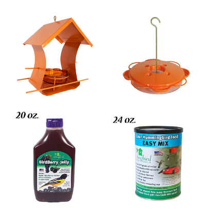 The 'Citrus Snack Bar' Complete Oriole Feeder Kit