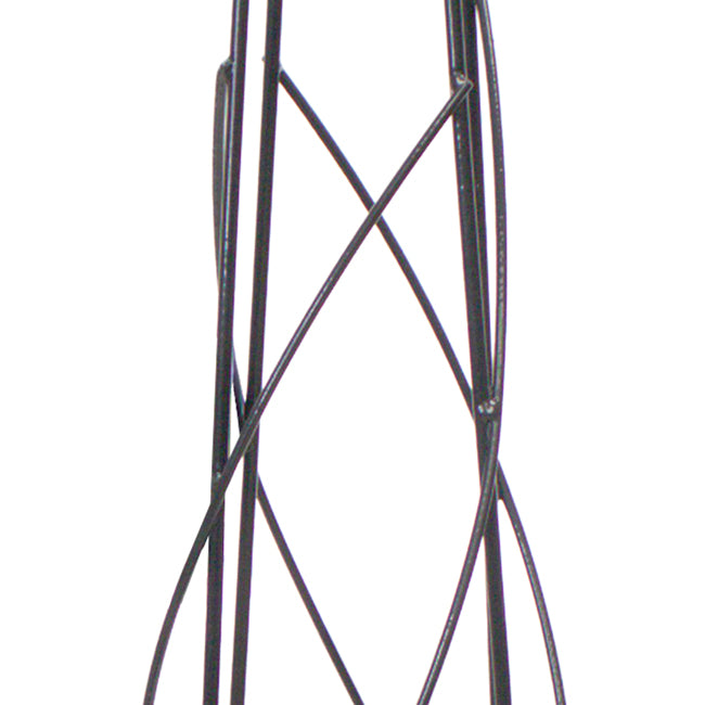 The 'Fleur Royale' Spiral Obelisk | Panacea Products Black Metal Garden Trellis