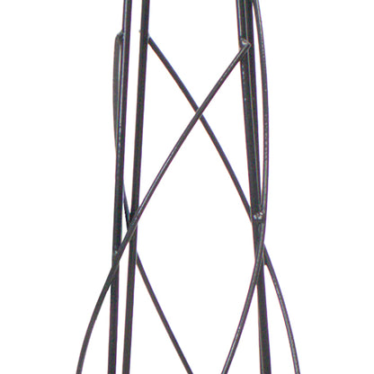 The 'Fleur Royale' Spiral Obelisk | Panacea Products Black Metal Garden Trellis