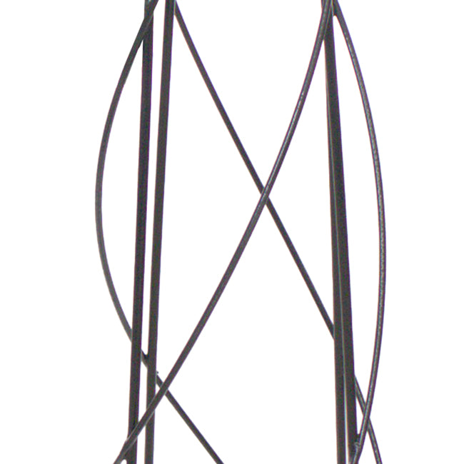 The 'Fleur Royale' Spiral Obelisk | Panacea Products Black Metal Garden Trellis