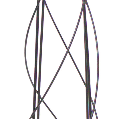 The 'Fleur Royale' Spiral Obelisk | Panacea Products Black Metal Garden Trellis