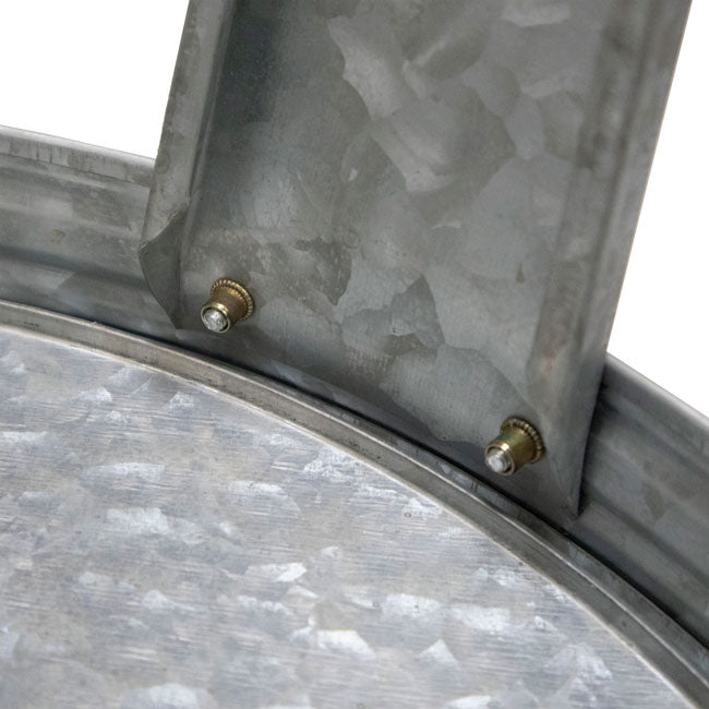 The 'Homestead Hydrator' Galvanized Vintage Bird Bath & Stand | Panacea Products 18" Farmhouse Metal Bird Bath with CareFree Enzyme Maintenance Bundle