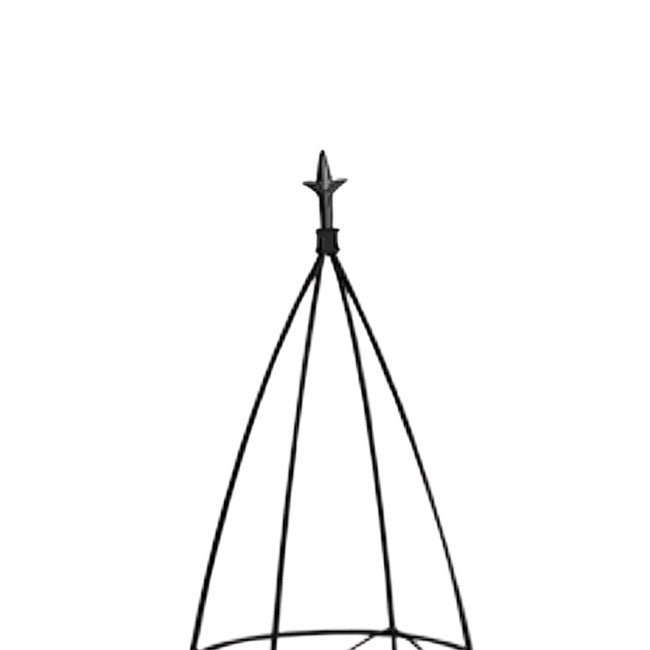 The 'Fleur de Jardin' Circular Obelisk | Panacea Products Black Metal Garden Trellis